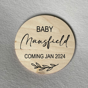 Personalised Announcement Disc - Gifts & Design Co