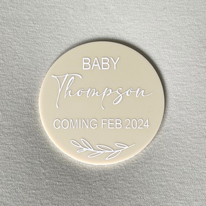 Personalised Announcement Disc - Gifts & Design Co