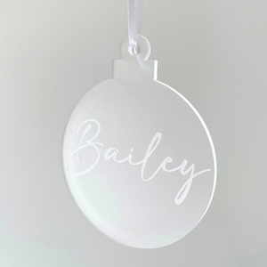 ACRYLIC CHRISTMAS BAUBLE - Gifts & Design Co