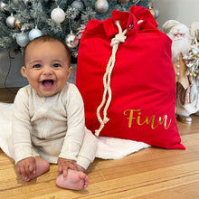 Load image into Gallery viewer, PERSONALISED CHRISTMAS SACK RED - Gifts &amp; Design Co
