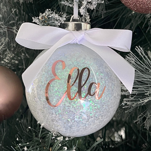 CHRISTMAS SNOW GLOBE BAUBLE - Gifts & Design Co