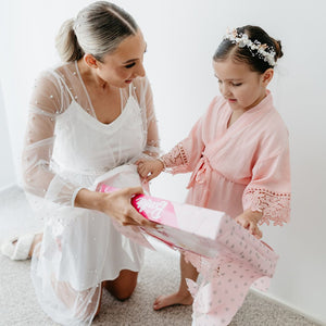 PERSONALISED FLOWER GIRL ROBE