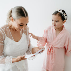 PERSONALISED FLOWER GIRL ROBE