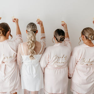 PERSONALISED BRIDAL ROBE WITH NAME