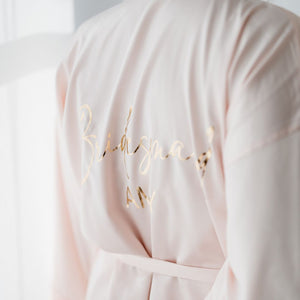 PERSONALISED BRIDAL ROBE WITH NAME