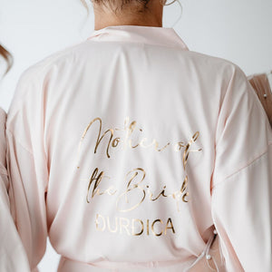 PERSONALISED BRIDAL ROBE WITH NAME