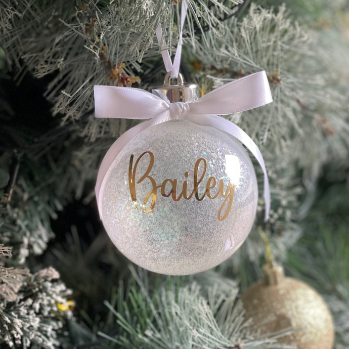 CHRISTMAS SNOW GLOBE BAUBLE - Gifts & Design Co