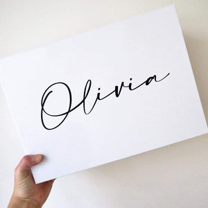 PERSONALISED LUXE MAGNETIC GIFT BOX WHITE - Gifts & Design Co