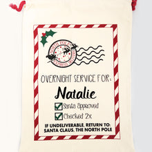 Load image into Gallery viewer, CHRISTMAS SACK OVERNIGHT SERVICE FOR - Gifts &amp; Design Co
